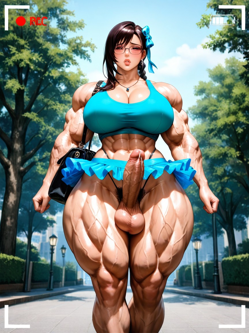 Médio, Vista Frontal, Park Hentai IA pornografia