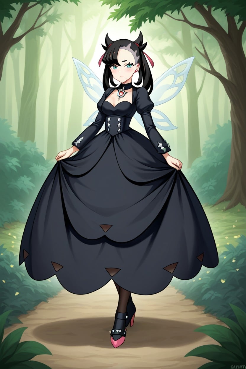 Marnie From Pokemon, Fairy, Skinny AI Porn