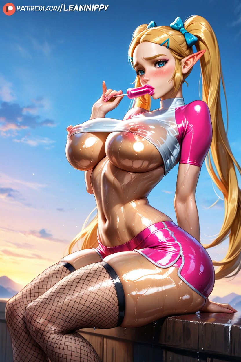 Dawn, Underboobs, Tight Crop Top Hentai AI Porn