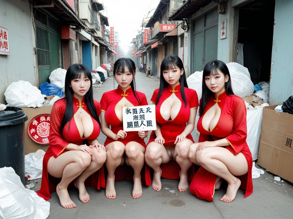 Chinese Cuties, De Cima Para Baixo, Very Attractive Chinese Faces Pornografia de IA