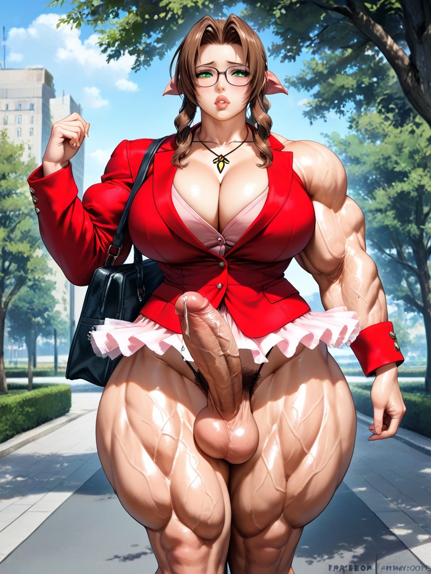 Massive Muscle Delts, Precum, Standing AI黄漫