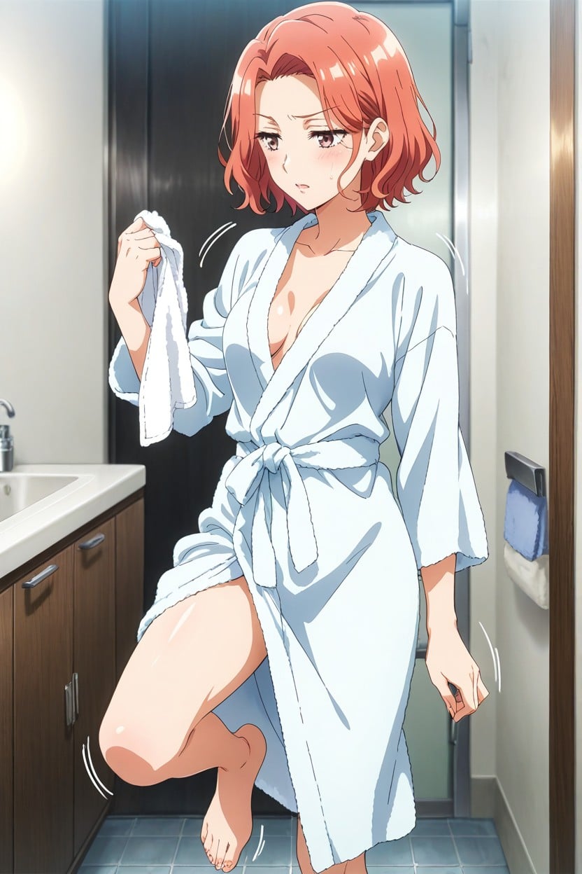 Anime Features, Full Hd, Covered By A Towel 헨타이 AI 야짤