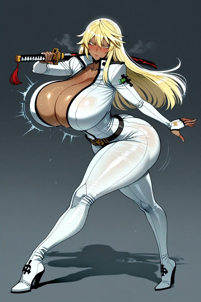 Huge Hips, View Down Top, Not Undressed Hentai AI Porn