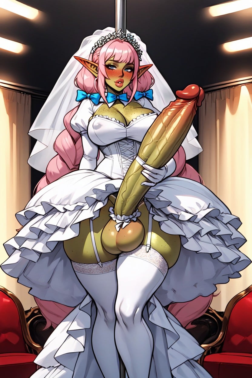 Massive Princess Dress, Multiple Petticoats, Giant Hair Shemale AI Porn