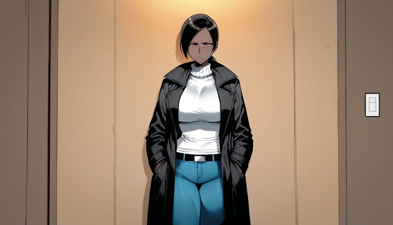 Ratatatat Art Style, Hands In Coat Pockets, Front View Hentai AI Porn