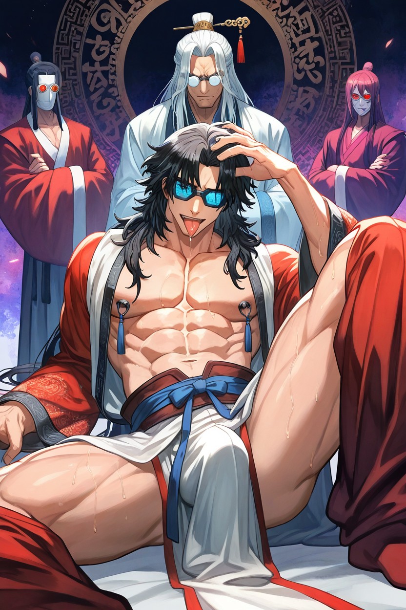 He Hirt Designed With Many Layers, Nal Penetration, Hypnotic Virtual Eality Glasses On His Ace AI Gay Porn
