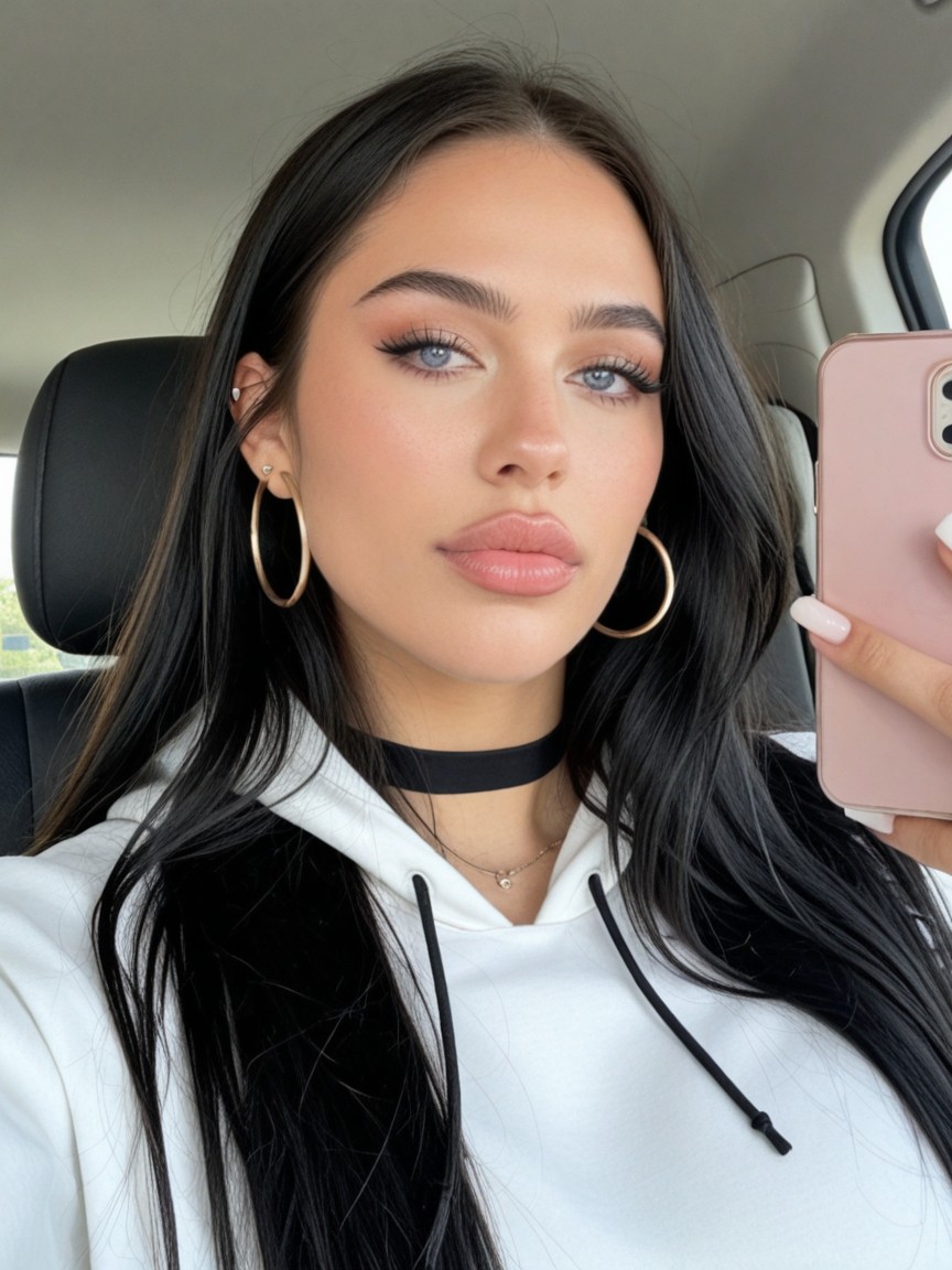 Lbino Kin, Xtremely Hick Long Hair, Urprised Acial Xpression AI Porn