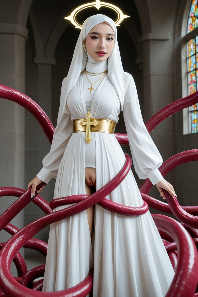 Perfect Waist, Tockings, Cross Necklace アジアのAIエロ