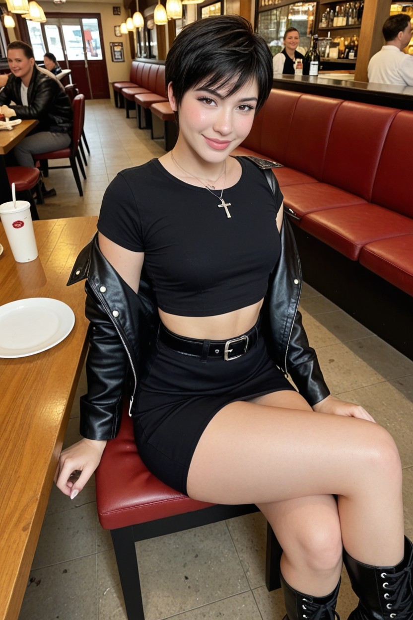 Wasp Waist, Hourglass Shape, Tomboy AI Porn
