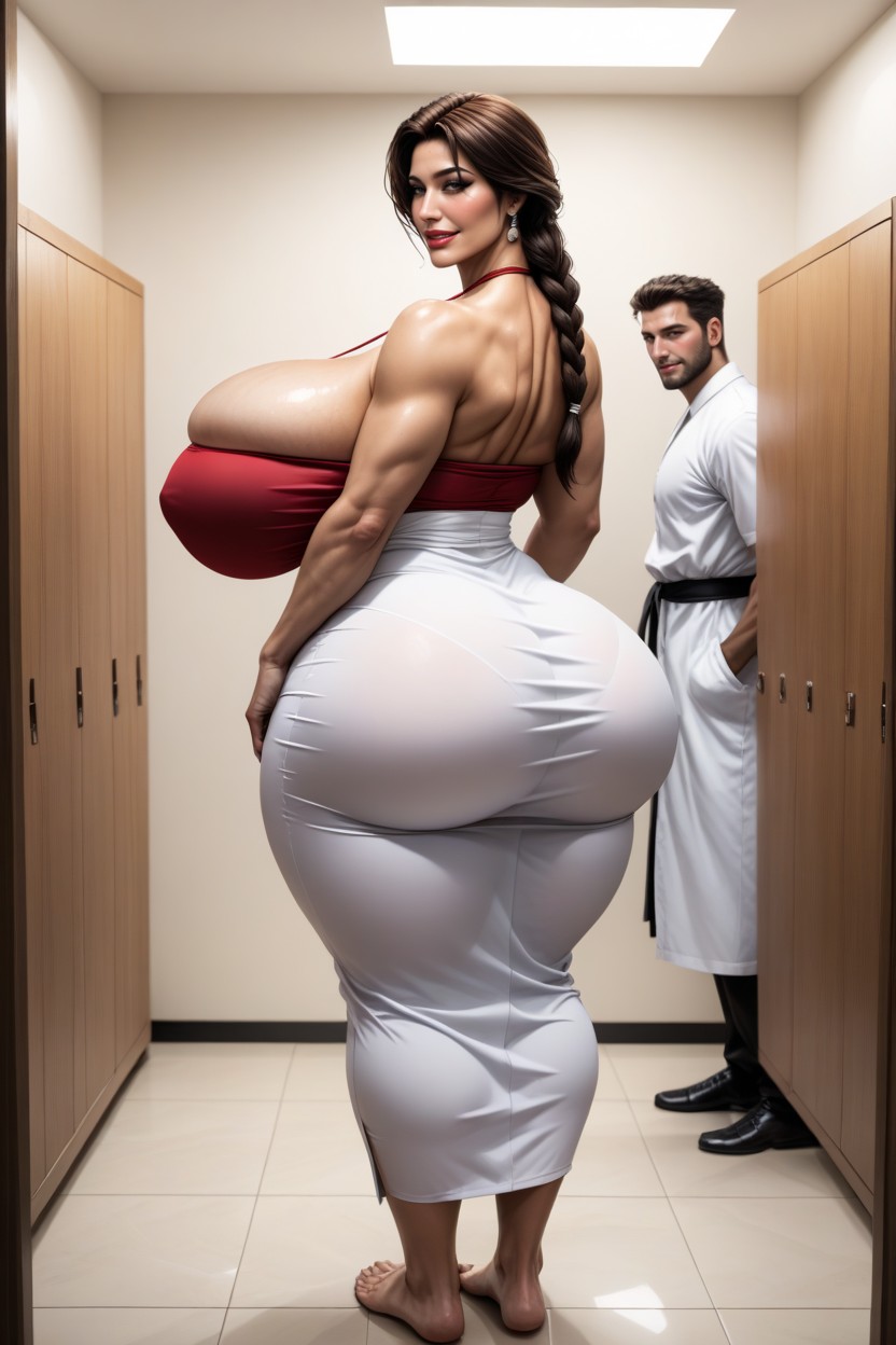 Changing Room, Hot Plump Pawg, White Man AI Porn