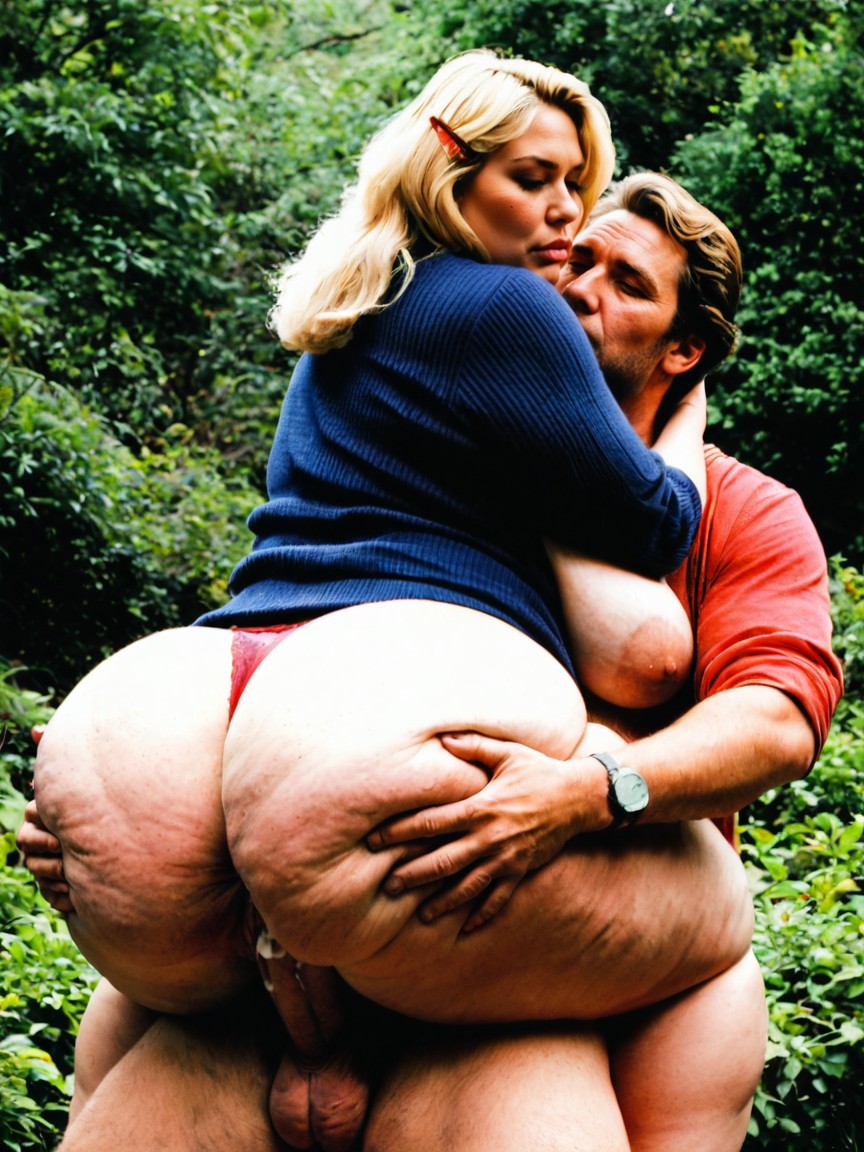 Autumn Fashion And Decor, Massive Round Wide Hips, Chubby BBW AI Porn