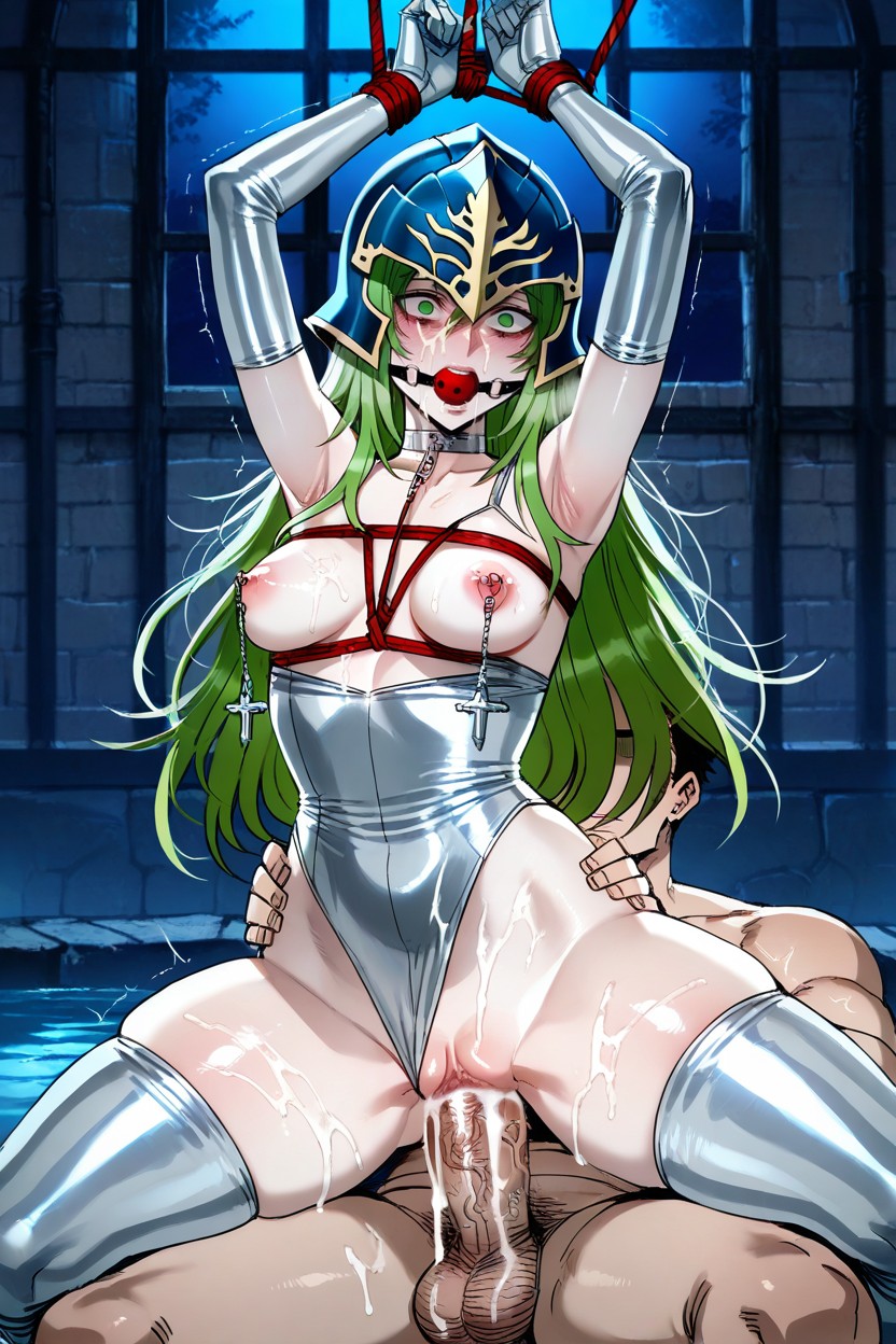 Pene De Poni, Boca Abierta, Thick Thighs Hentai IA