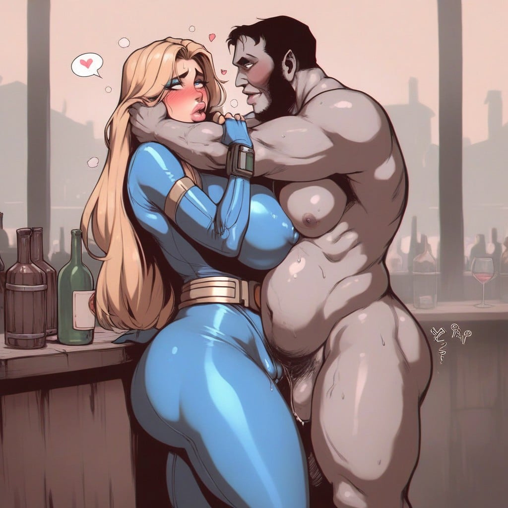 Speech Bubbles, Human Female, After Rough Pounding AI Porn
