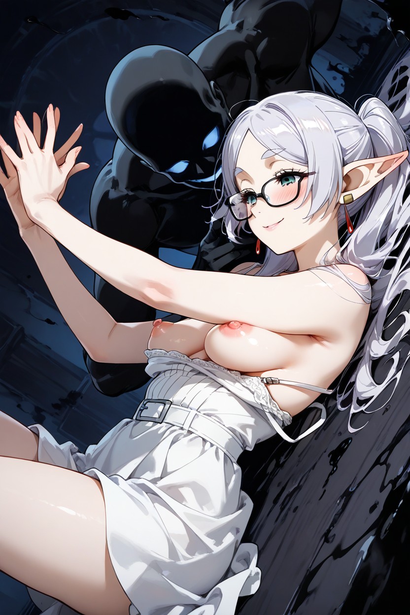 Black Webbing, Pale Beautiful Skin, Male Ghost Hentai IA