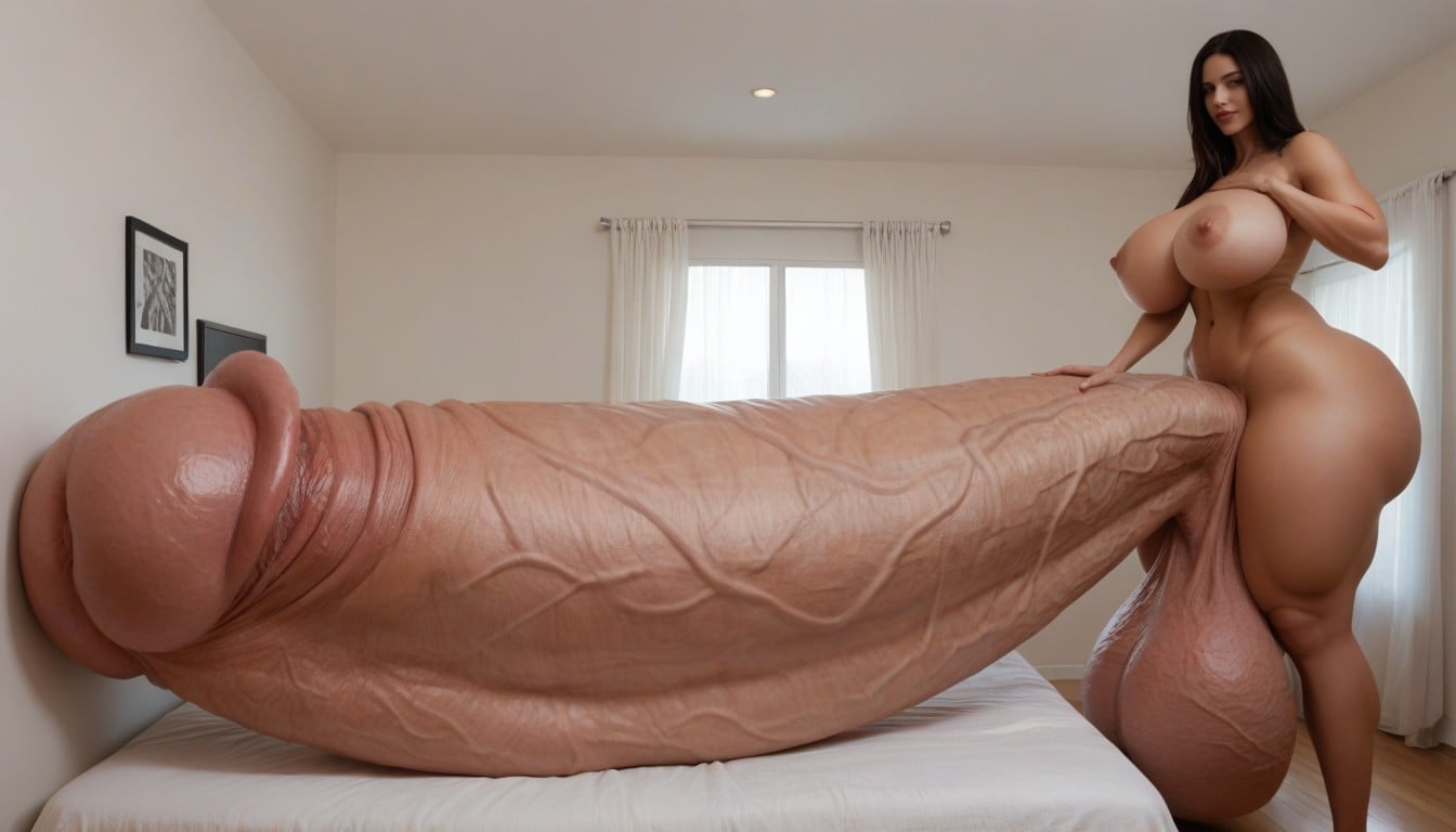 Huge Veins On Penis, Hyper Gigantic Balls, Impossibly Gigantic Girthy Penis Porno IA