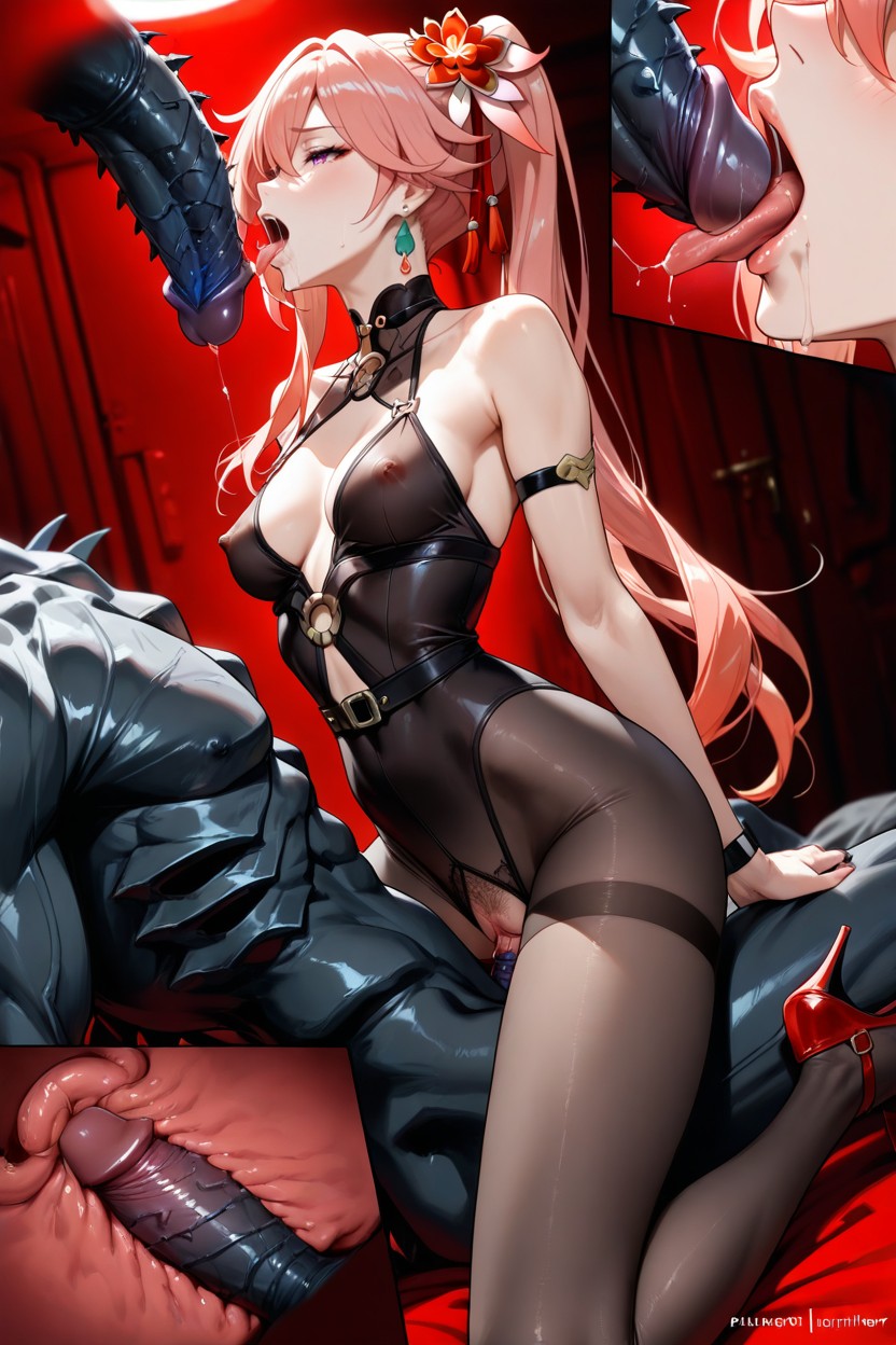 Black Tights, Nipples Visible, 25+ Hentai IA