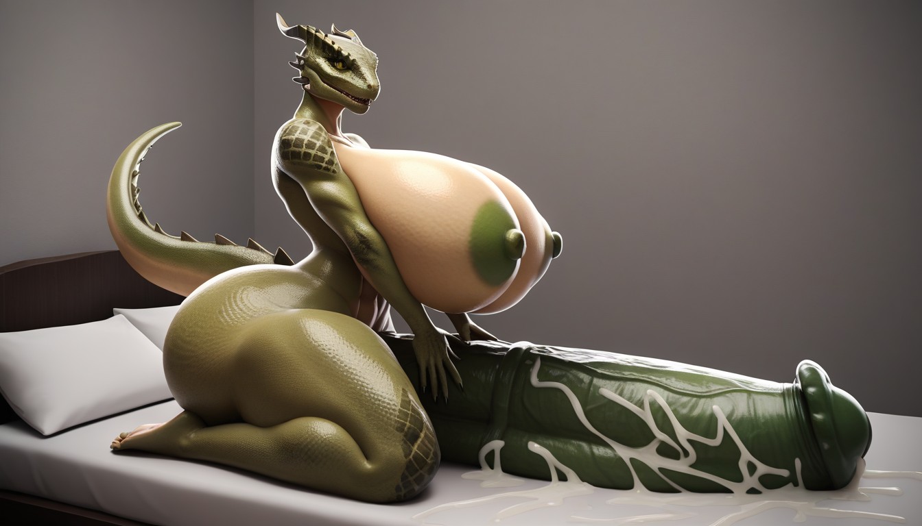 Palace, Argonian, Gigantic Penis AI Porn