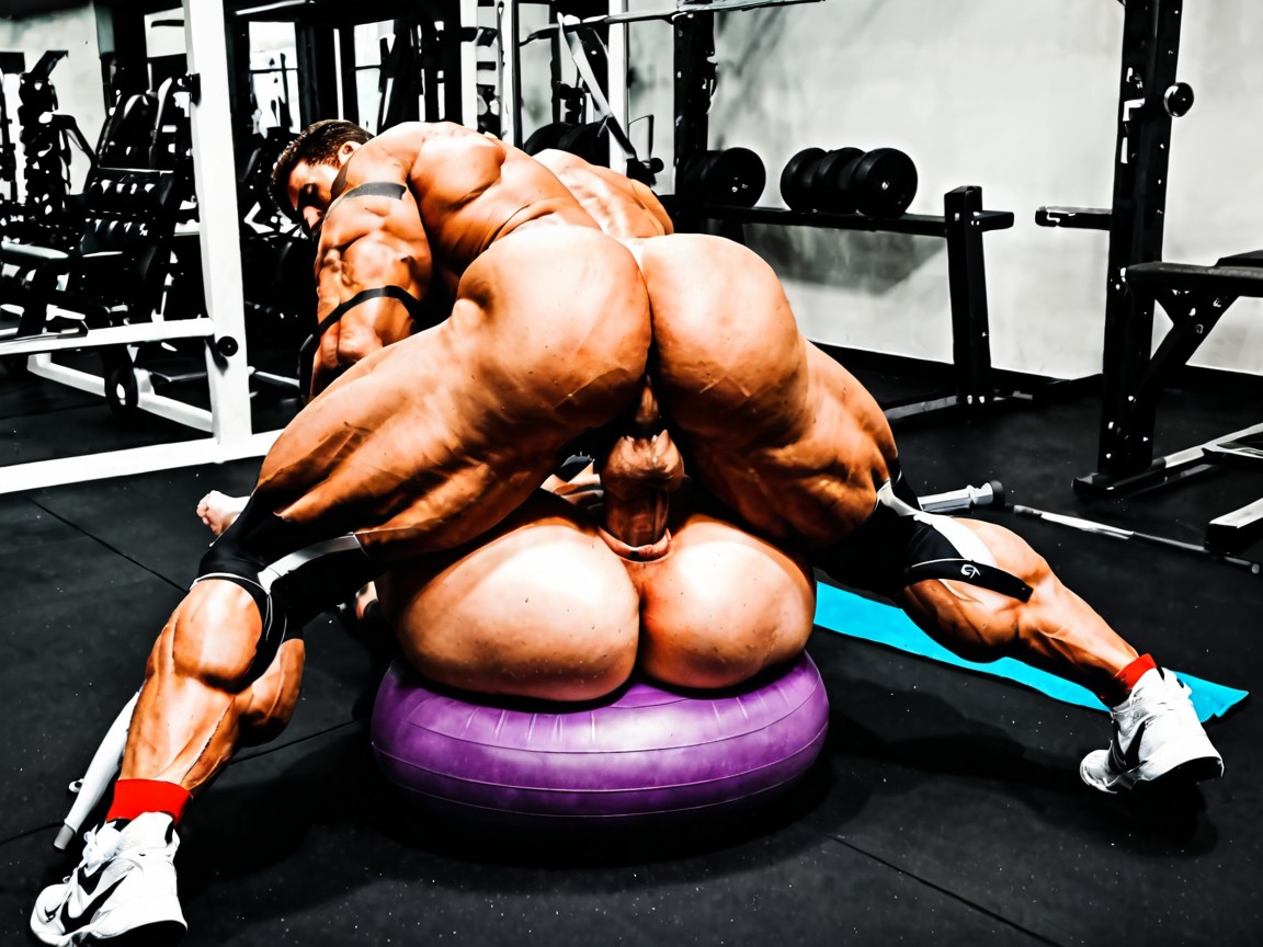Strong Buttocks, Handsome Man, Yoga Pants AI Porn