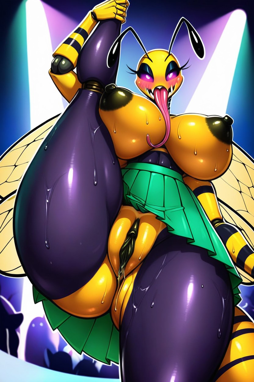 Long Labia, Insect Arms, Front View Furry AI Porn