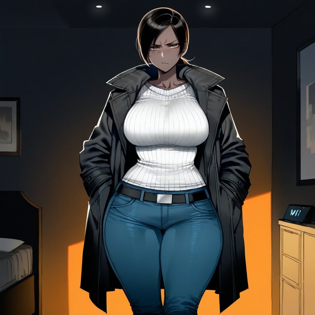 Front View, Wii Fit Trainer, Smooth Skin Hentai AI Porn