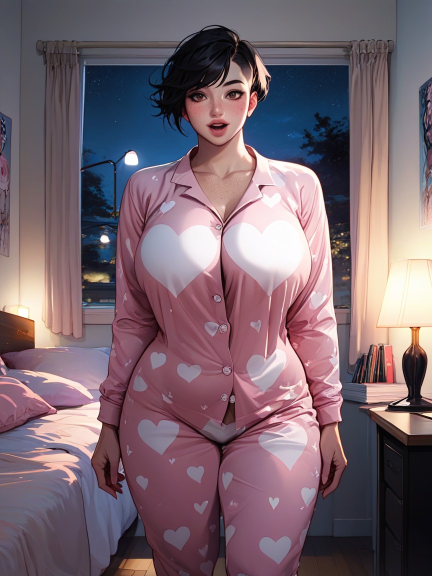 Bangs, Model Pose, Standing AI Porn