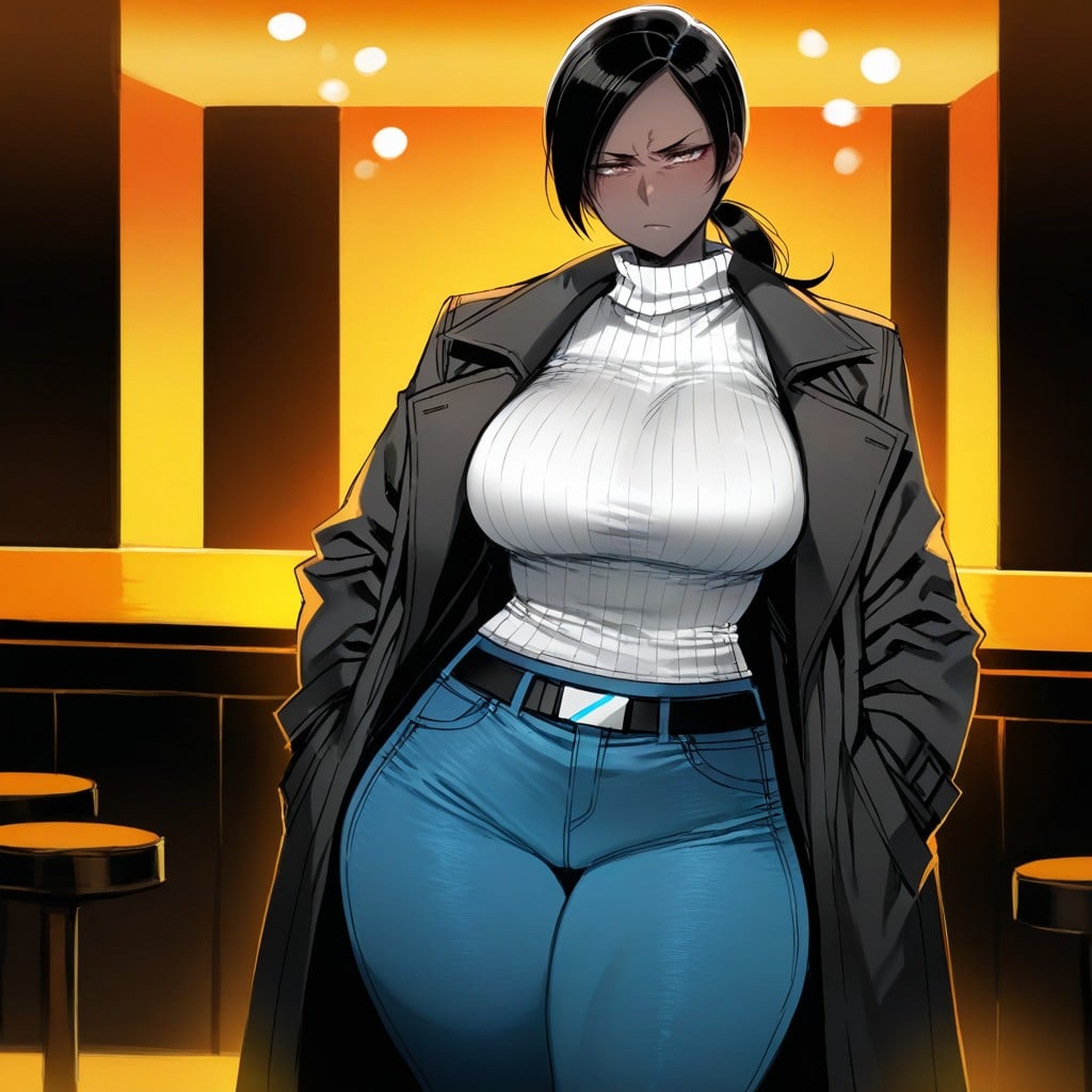 Curvy Milf, Soft Shading, 25+ Hentai IA
