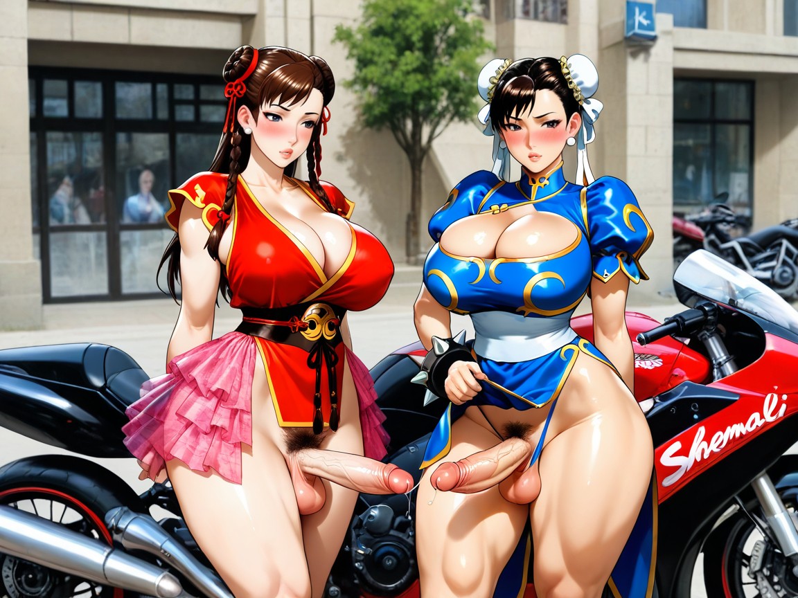 Frilly Blouse, Posing, Thick Wide Hips Hentai AI Porn