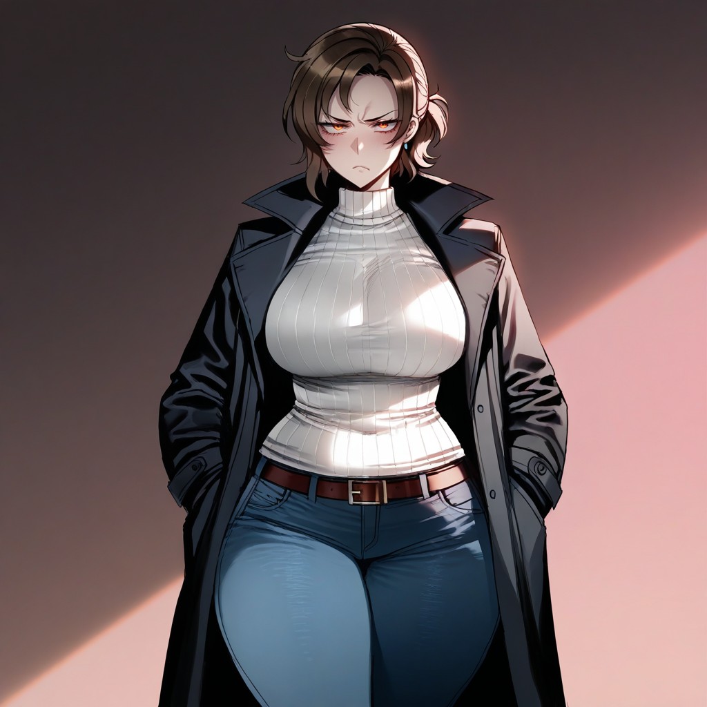 Annoyed Expression, Silent, Soft Shading Hentai AI Porn