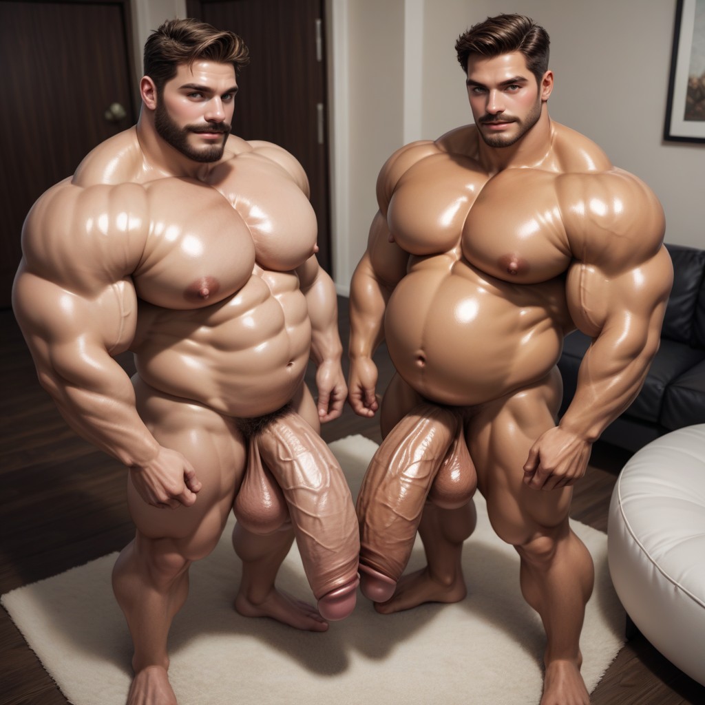 Tall, Big Huge Cocks, Huge Erect Penis AI Gay Porn