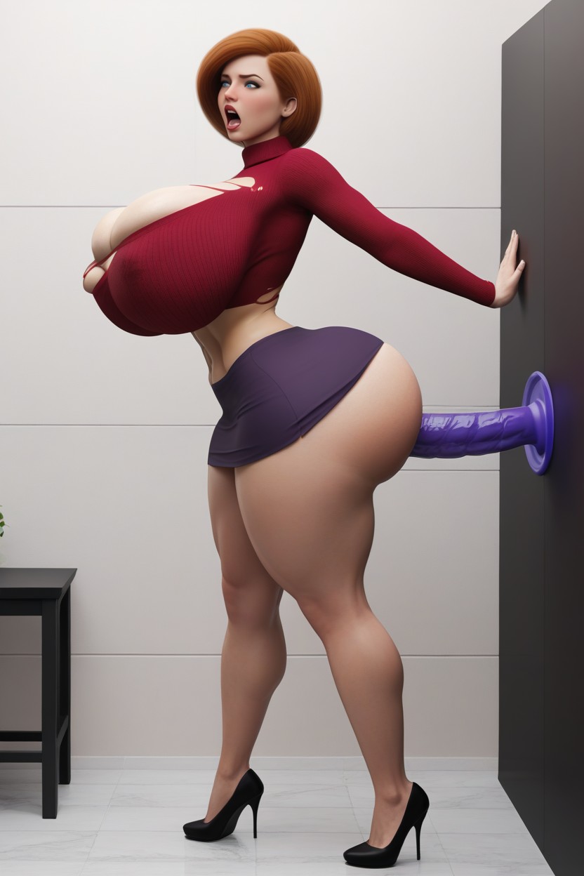 Nipple Slip Massive Hips, Round Ass, Waist Shot AI Porn