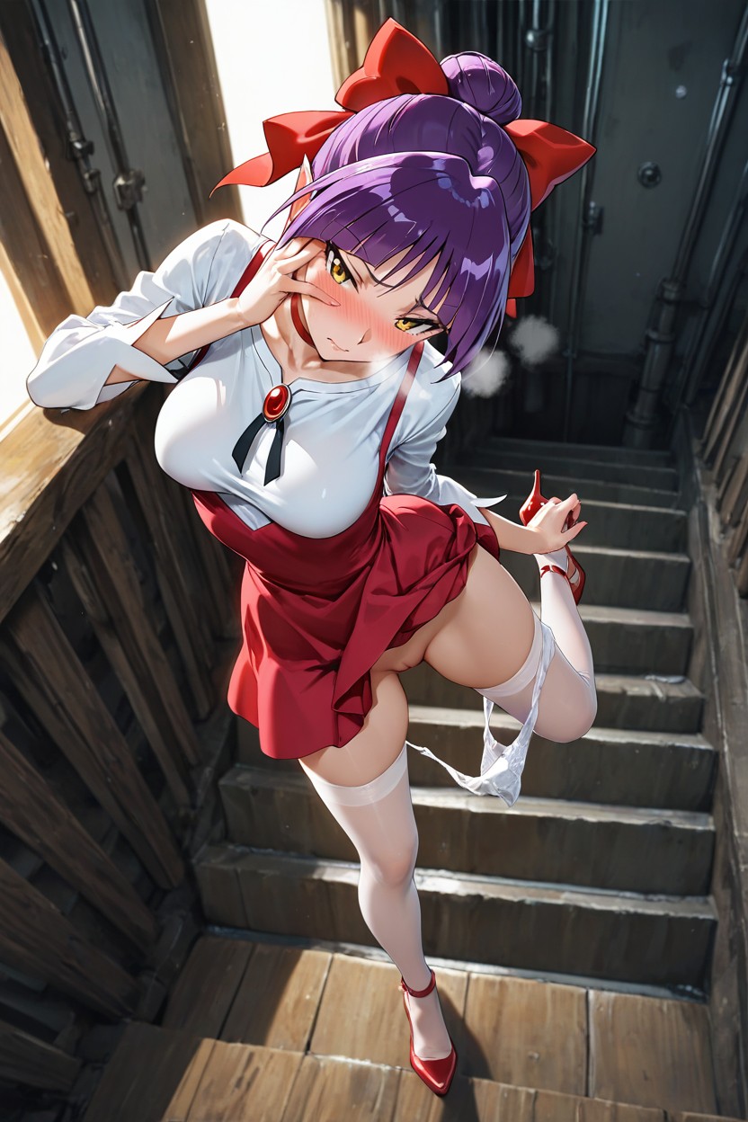 Lean Back, Embarrassed , Top Down Hentai AI Porn
