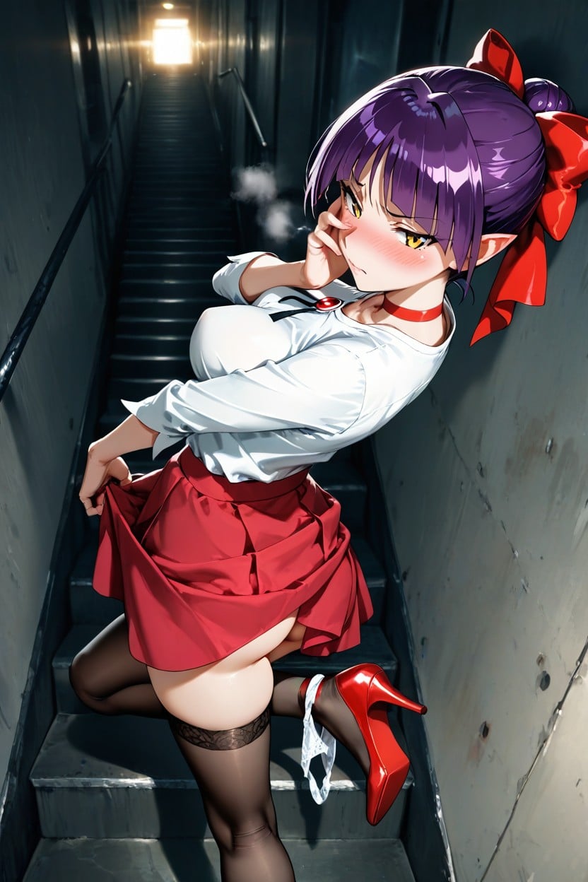 K, White Top, Top Down Hentai AI Porn