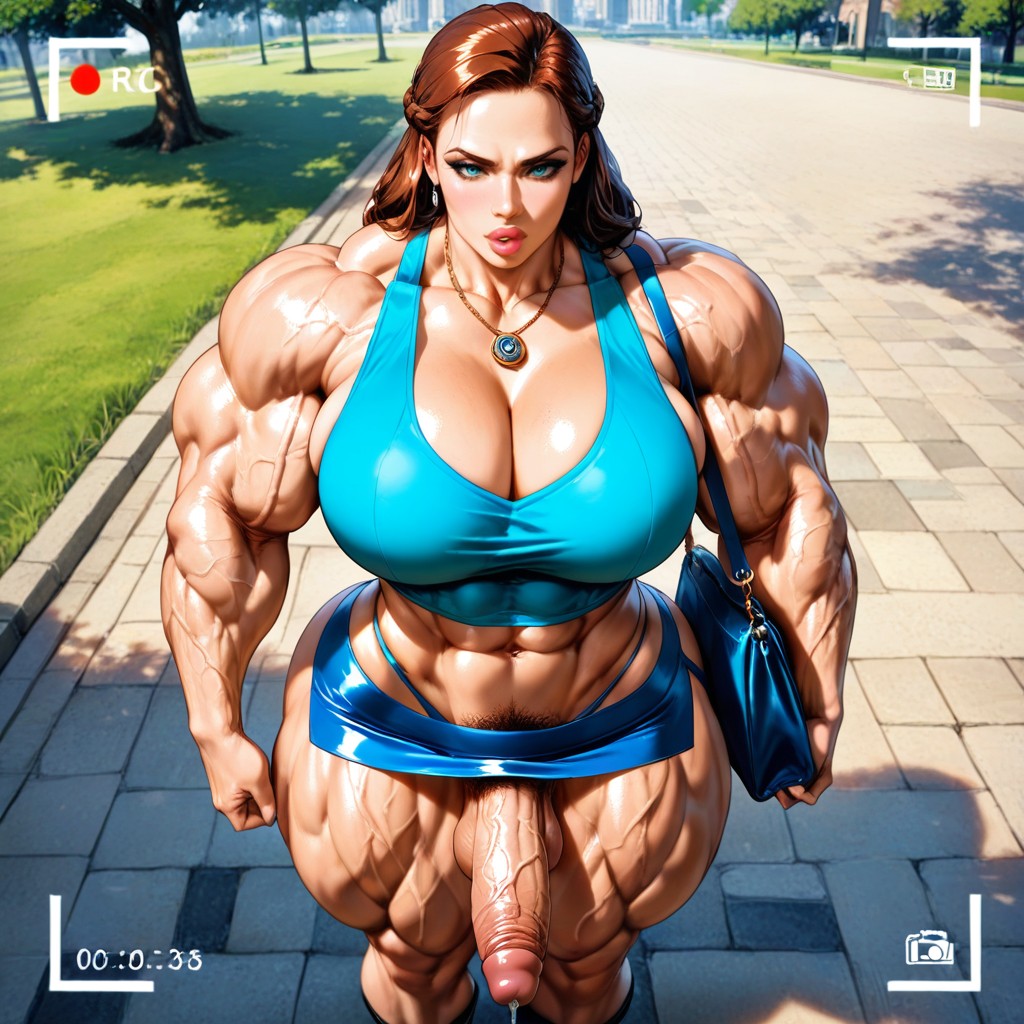 Puffy Anus, Standing, Ultra Muscular Hentai AI Porn
