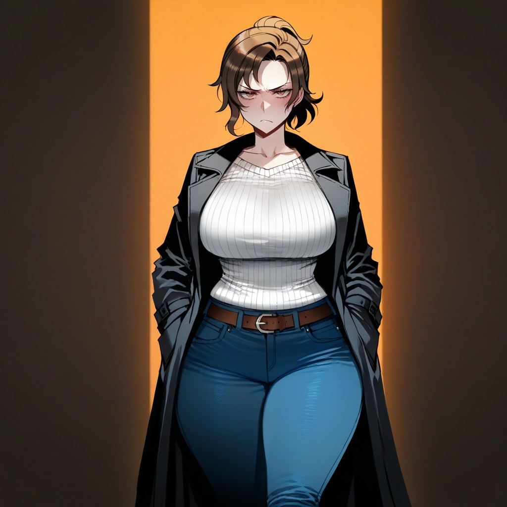 Dark Brown Background, Soft Shading, Uncensored Hentai AI Porn
