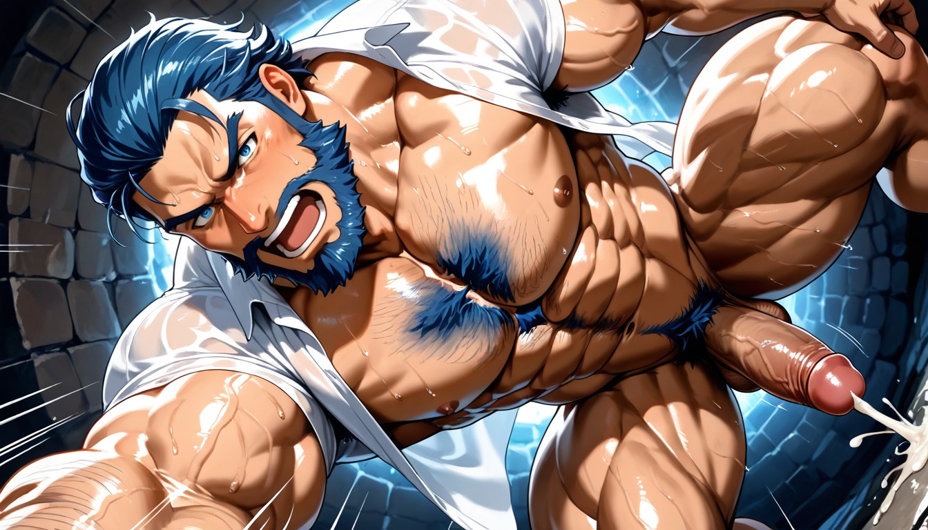 Powerful Muscular Body, Ashnard From Fire Emblem, Motion Lines AI Gay Porn