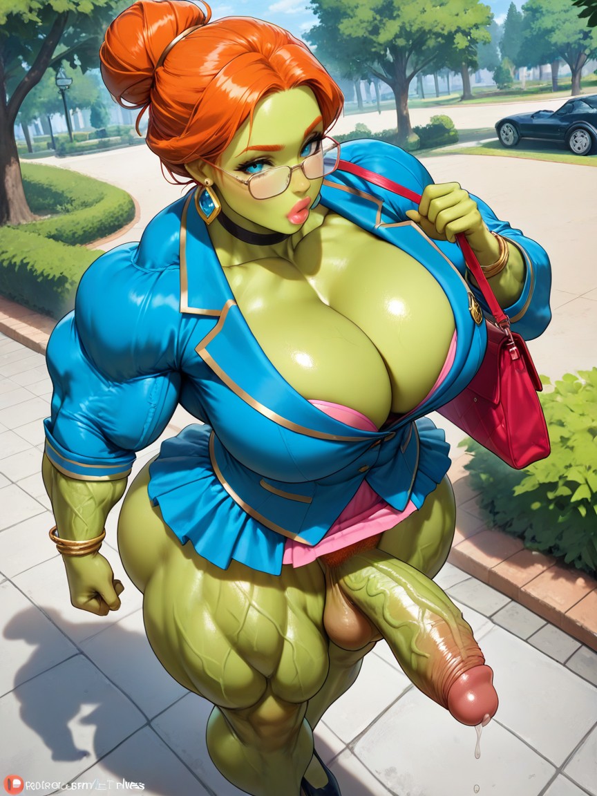 Futanari, Wide Hips, Toned Hentai AI Porn