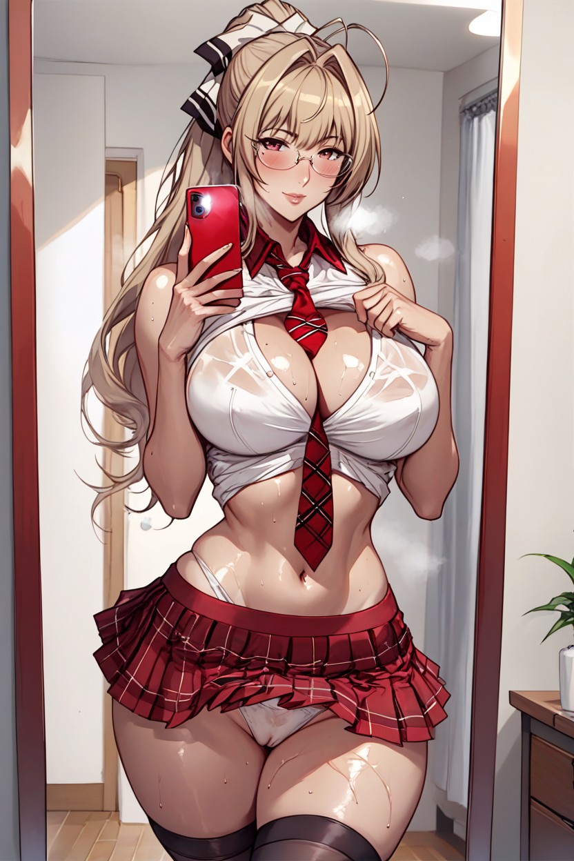 Oiled, Pechos Masivos, Long Legs Hentai IA