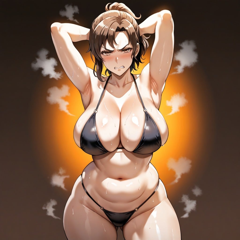 Big Ass, Dim Lighting, Natural Breasts Hentai IA