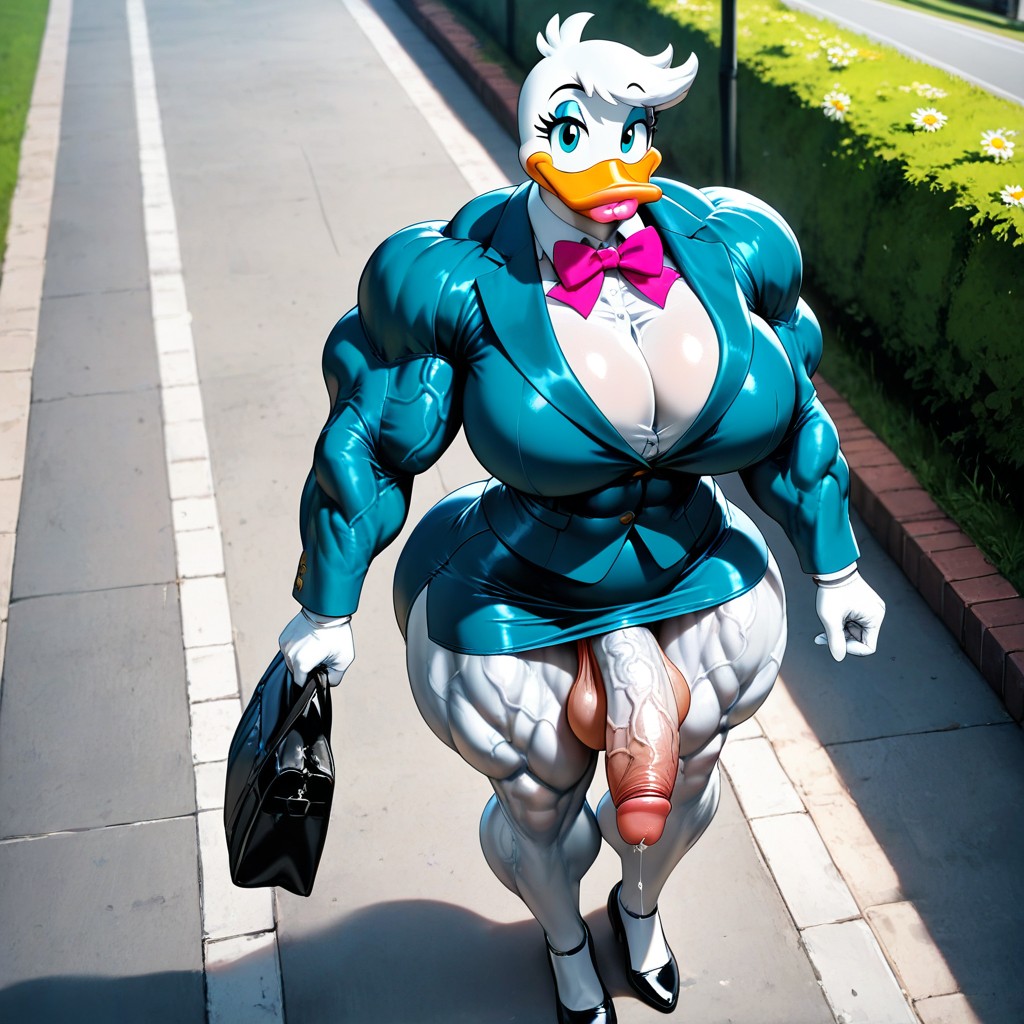 Hyper Muscles, Rounded Very Big Breasts, Muscle Shoulders Hentai AI Porn