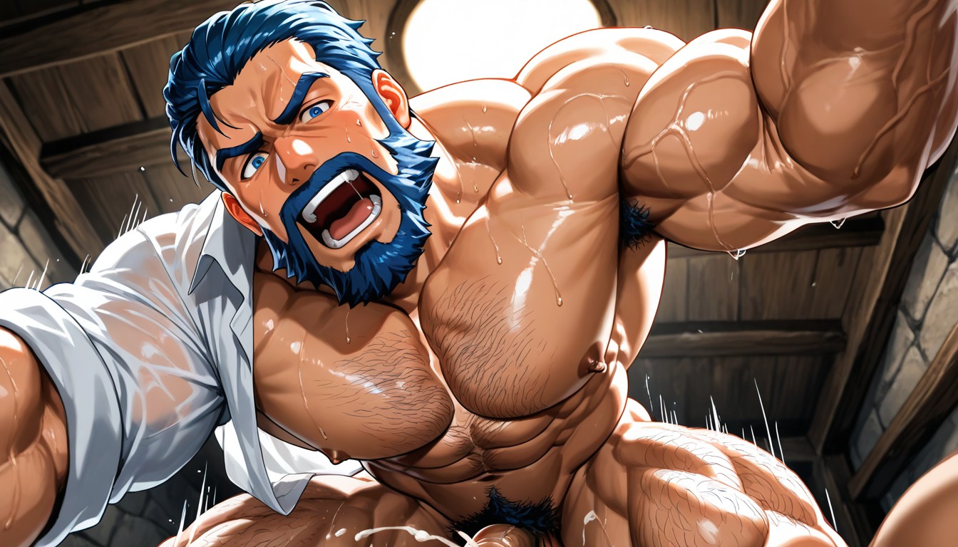 Broad Shoulders, Very Short Hair, Ashnard From Fire Emblem AI Gay Porn