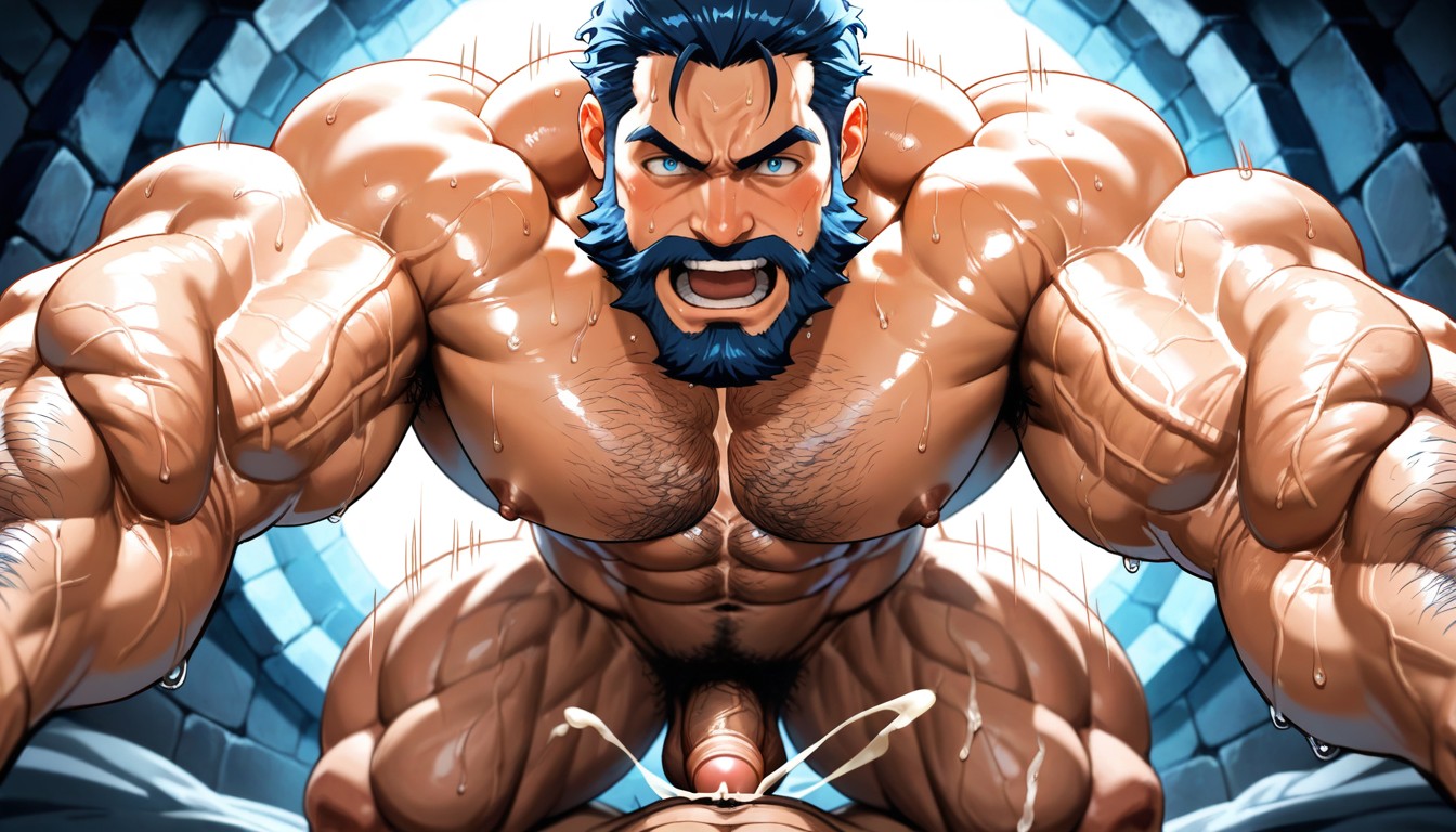 Naked, Japanese, Arms Spread AI Gay Porn