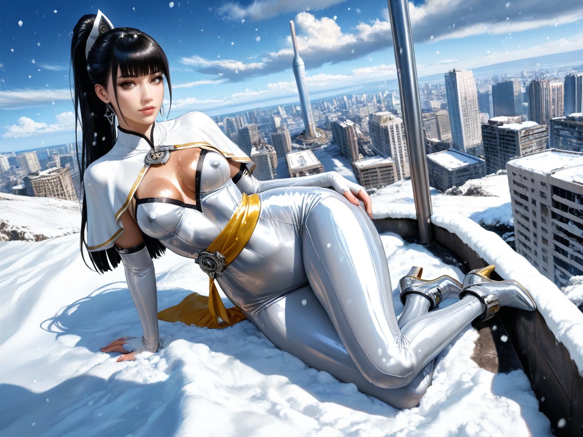 One Winged, Very Aesthetic, Straight Ponytail Hentai AI Porn