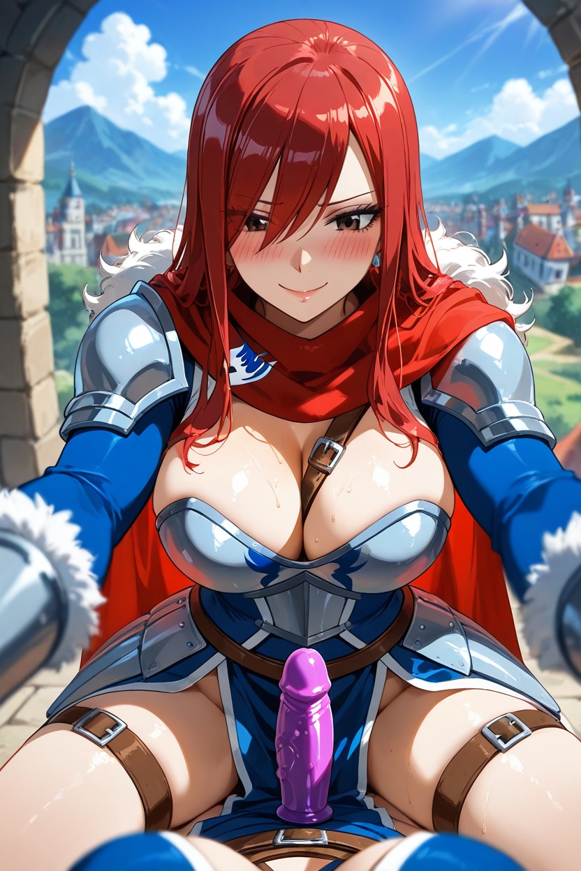 Shin Armor, Eyes Half Closed, Armored Skirt Hentai IA
