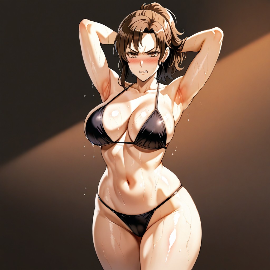 Standing, High Resolution, Natural Breasts Hentai AI Porn