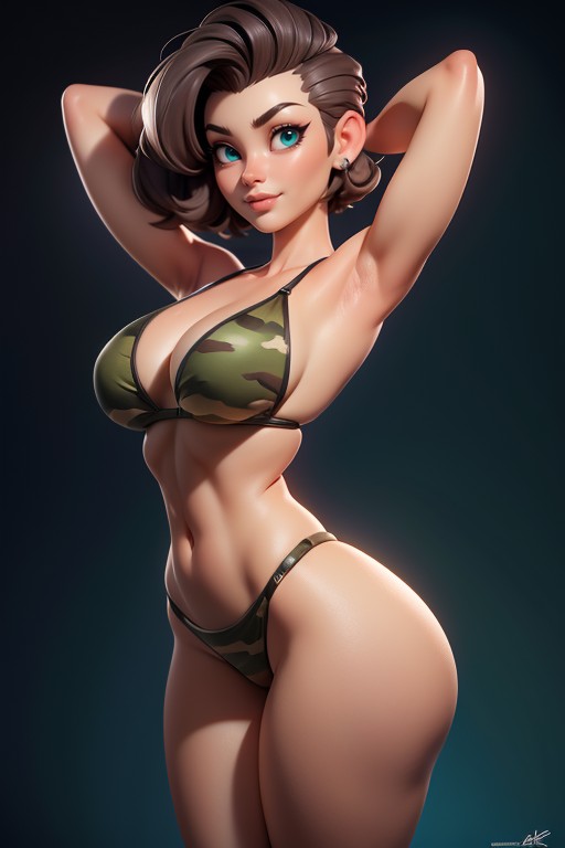 Rapado, Tall Thick And Curvy Perfect Body, Large Breasts Hentai IA