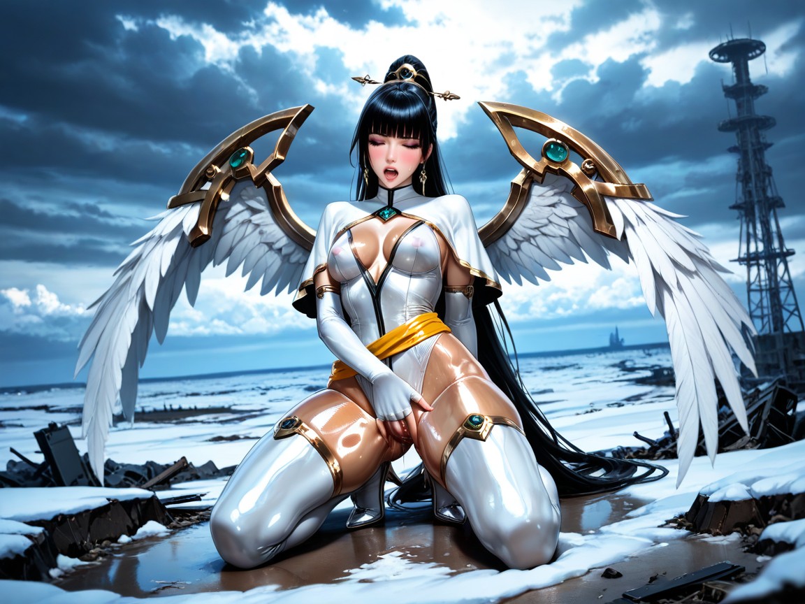 Eve From Stellar Blade, Skinny, Best Detailed Face Hentai AI Porn
