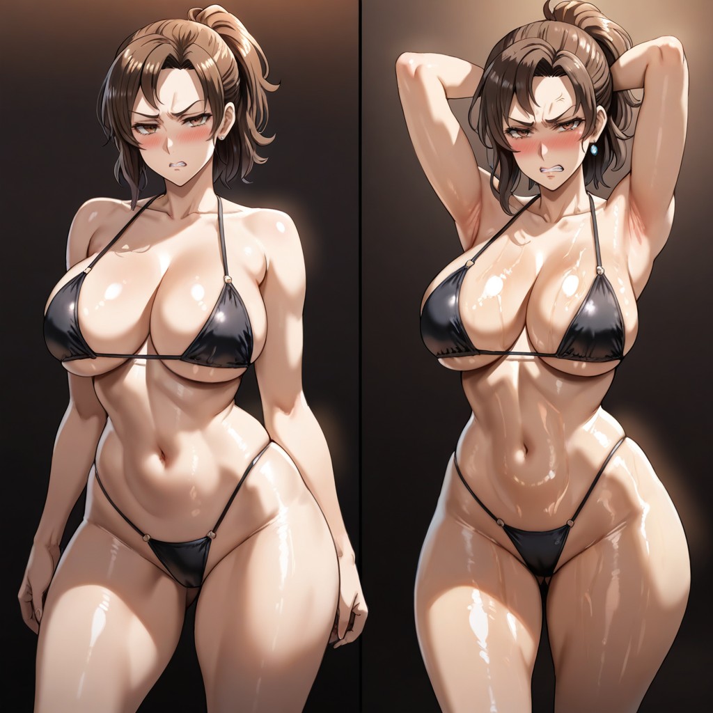 Uncensored, No Earrings, Soft Shading Hentai AI Porn