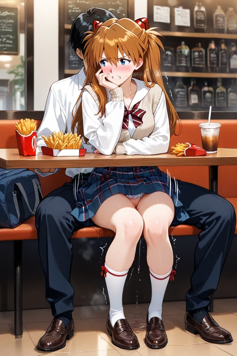 Navy Checked Skirt, No Penis, 25+ Hentai AI Porn