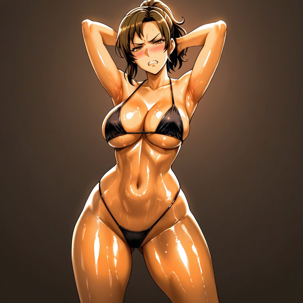 Wide Hips, Standing By Herself, 25+ Hentai AI Porn