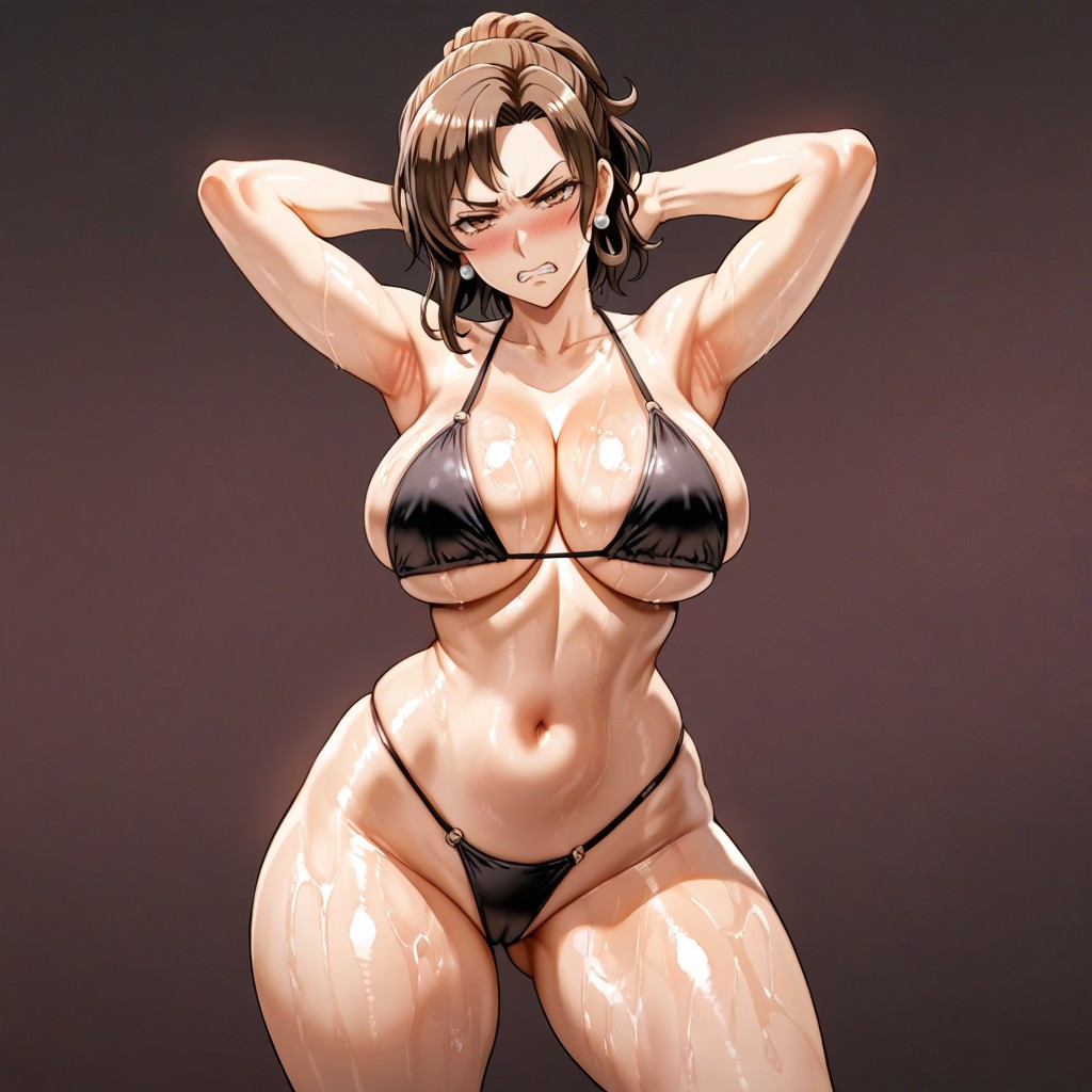 Embarrassed Expression, Frown, Naked Hentai AI Porn